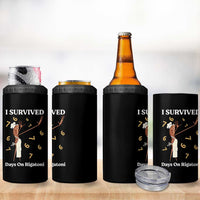 Marcus The Worm Meme 4 in 1 Can Cooler Tumbler I Survived 67 Days On Rigatoni - Wonder Print Shop