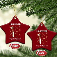 Marcus The Worm Meme Ceramic Ornament I Survived 67 Days On Rigatoni - Wonder Print Shop