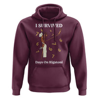 Marcus The Worm Meme Hoodie I Survived 67 Days On Rigatoni - Wonder Print Shop