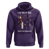 Marcus The Worm Meme Hoodie I Survived 67 Days On Rigatoni - Wonder Print Shop