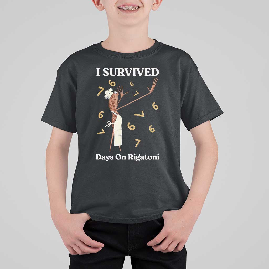 Marcus The Worm Meme T Shirt For Kid I Survived 67 Days On Rigatoni - Wonder Print Shop