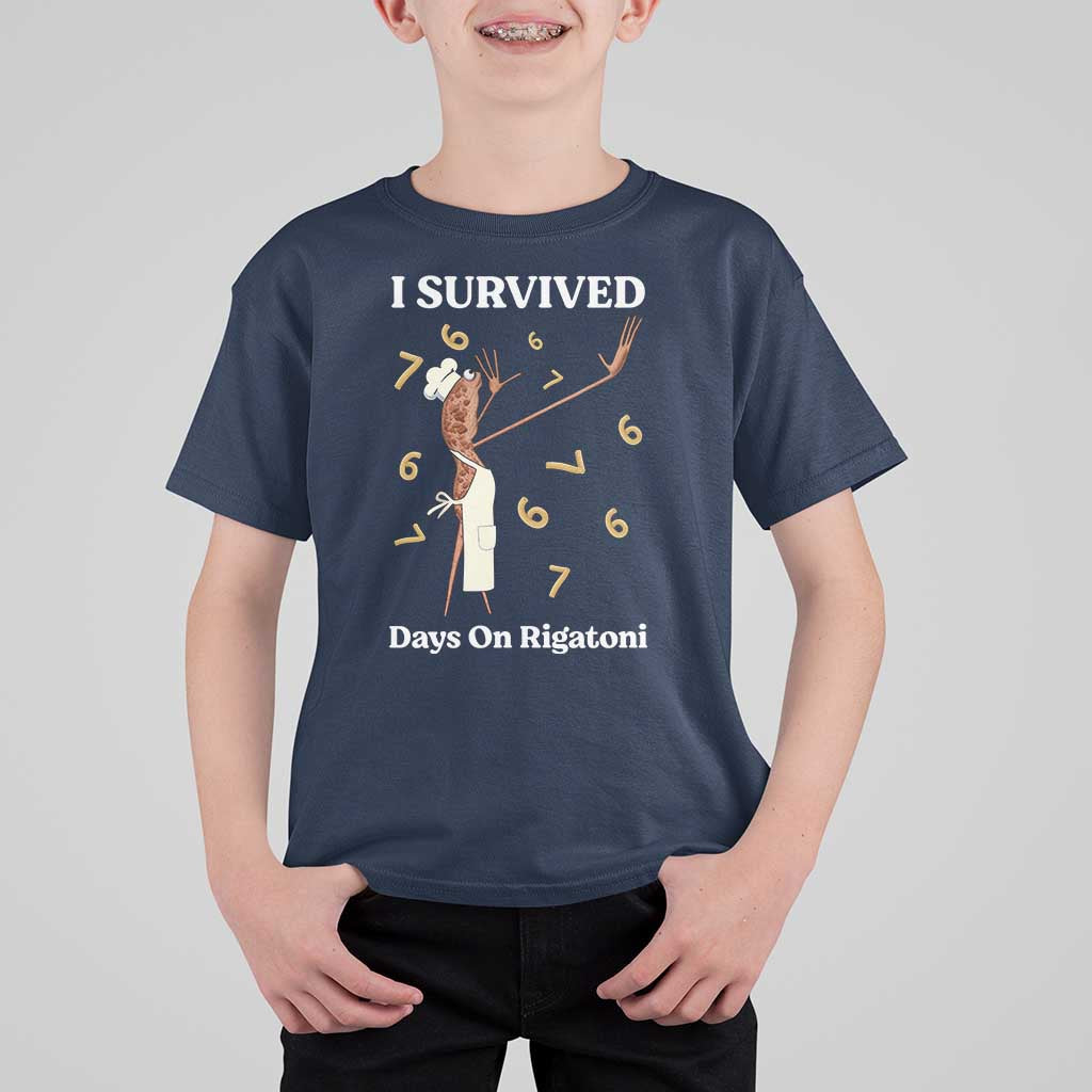 Marcus The Worm Meme T Shirt For Kid I Survived 67 Days On Rigatoni - Wonder Print Shop