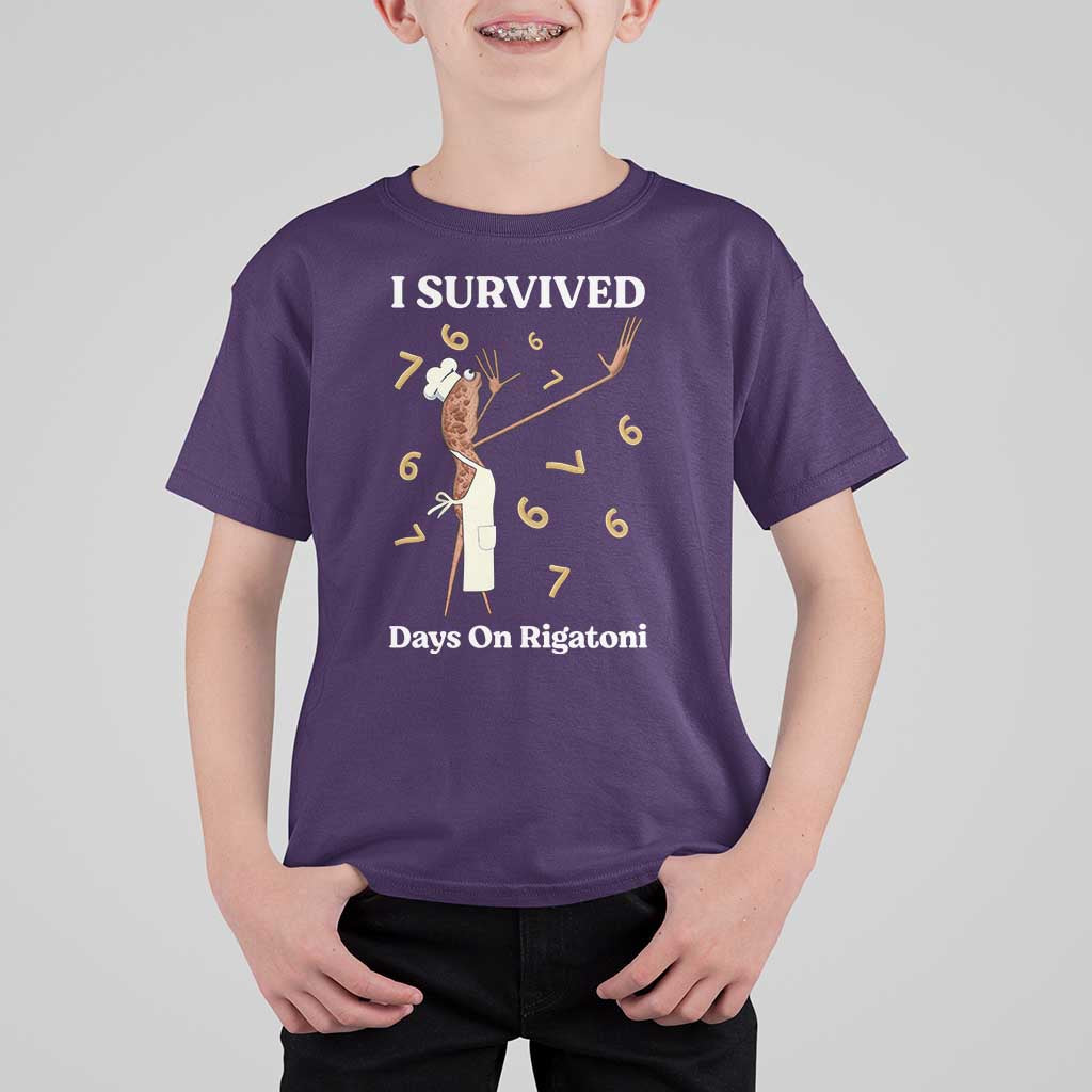 Marcus The Worm Meme T Shirt For Kid I Survived 67 Days On Rigatoni - Wonder Print Shop