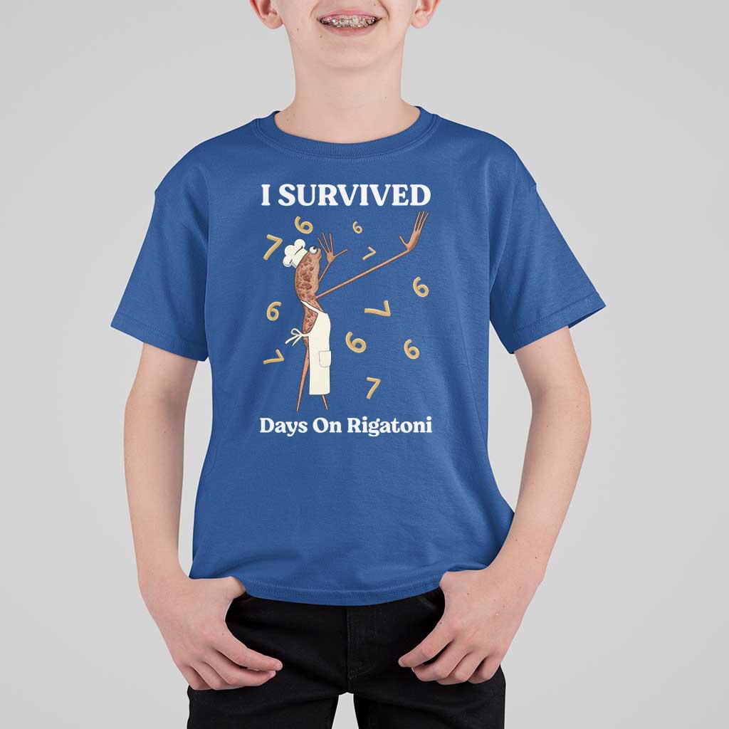 Marcus The Worm Meme T Shirt For Kid I Survived 67 Days On Rigatoni - Wonder Print Shop