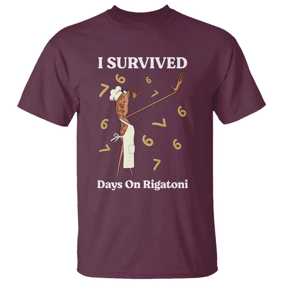Marcus The Worm Meme T Shirt I Survived 67 Days On Rigatoni - Wonder Print Shop