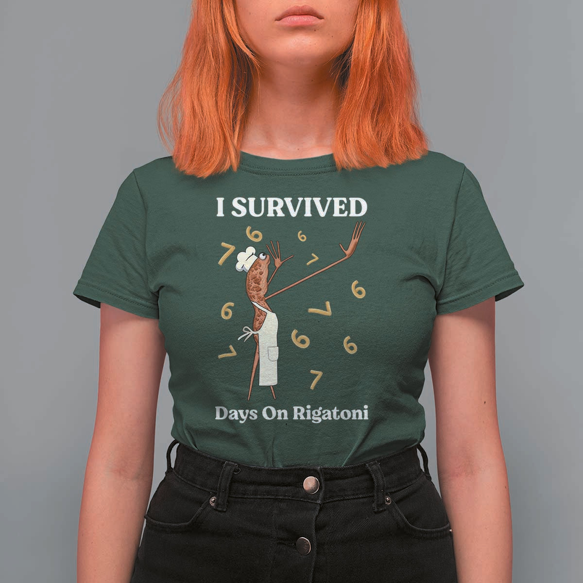 Marcus The Worm Meme T Shirt For Women I Survived 67 Days On Rigatoni - Wonder Print Shop