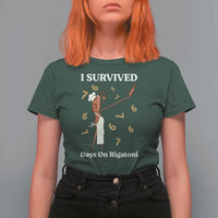 Marcus The Worm Meme T Shirt For Women I Survived 67 Days On Rigatoni - Wonder Print Shop