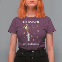 Marcus The Worm Meme T Shirt For Women I Survived 67 Days On Rigatoni - Wonder Print Shop