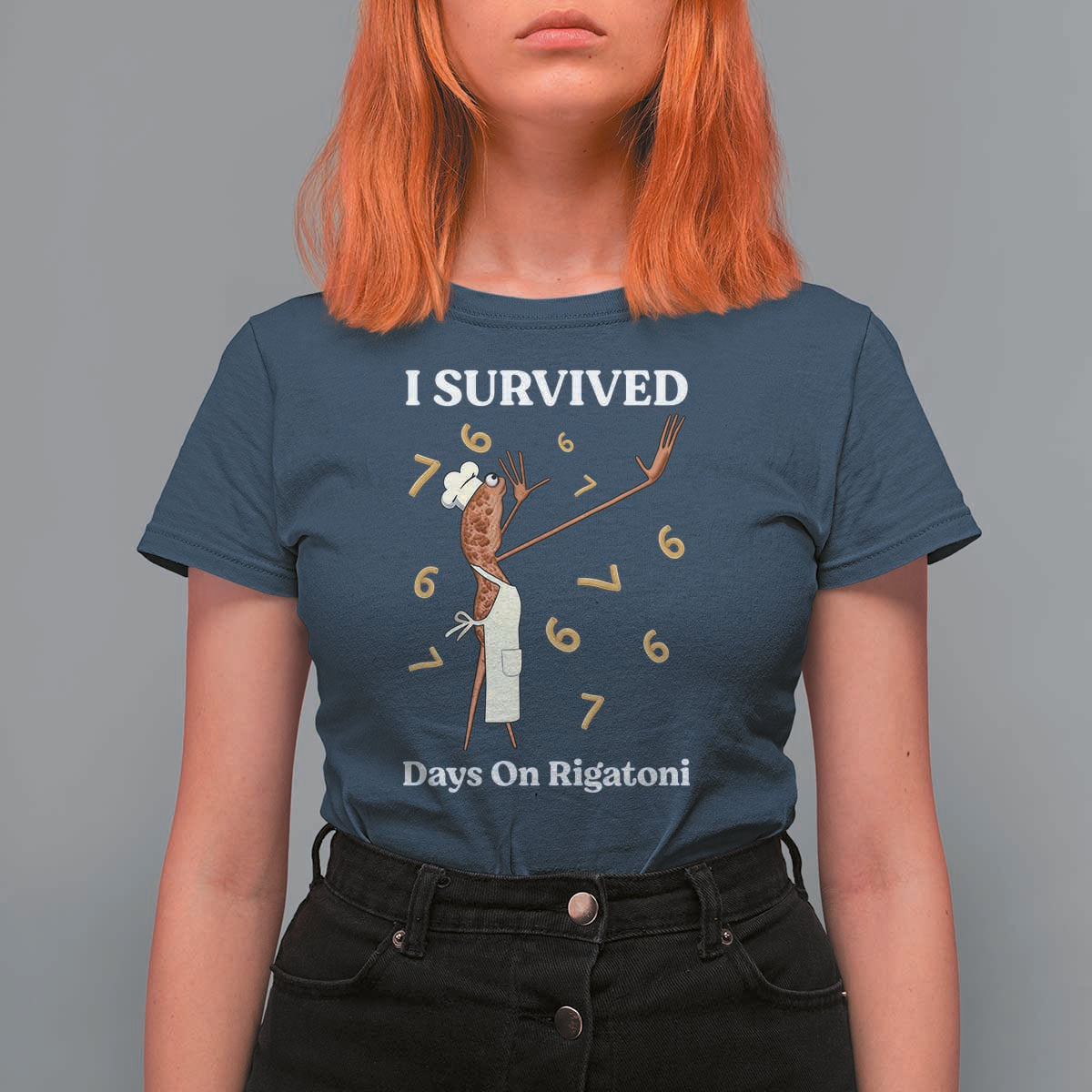 Marcus The Worm Meme T Shirt For Women I Survived 67 Days On Rigatoni - Wonder Print Shop