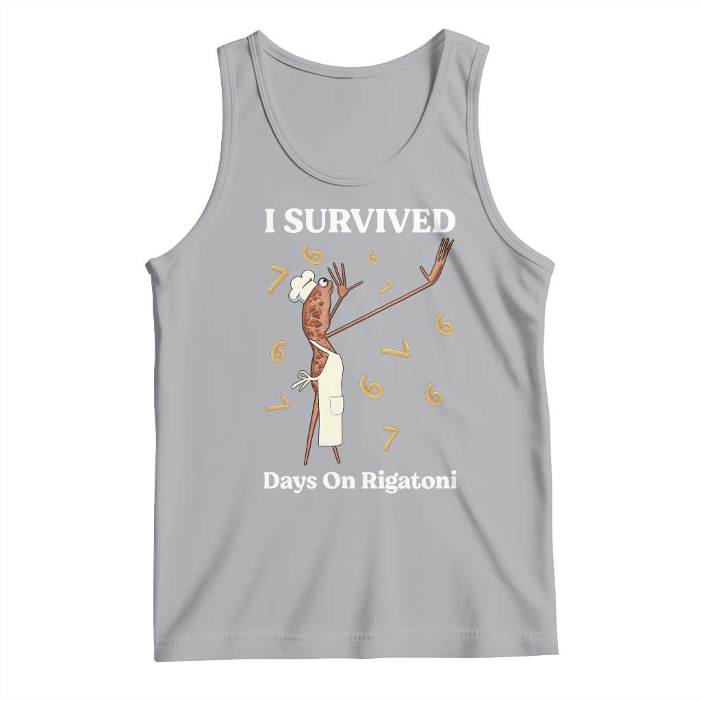 Marcus The Worm Meme Tank Top I Survived 67 Days On Rigatoni - Wonder Print Shop
