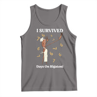 Marcus The Worm Meme Tank Top I Survived 67 Days On Rigatoni - Wonder Print Shop