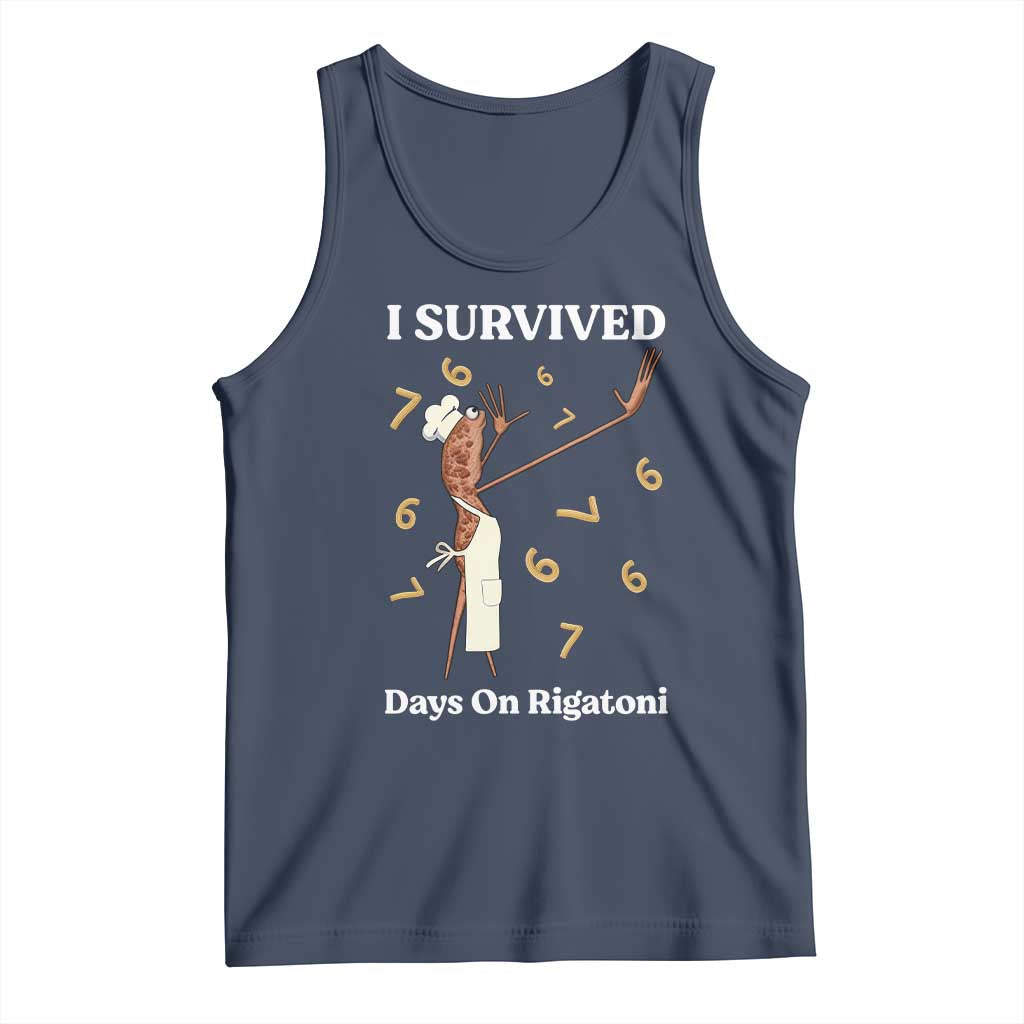 Marcus The Worm Meme Tank Top I Survived 67 Days On Rigatoni - Wonder Print Shop