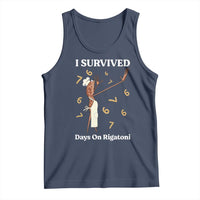 Marcus The Worm Meme Tank Top I Survived 67 Days On Rigatoni - Wonder Print Shop