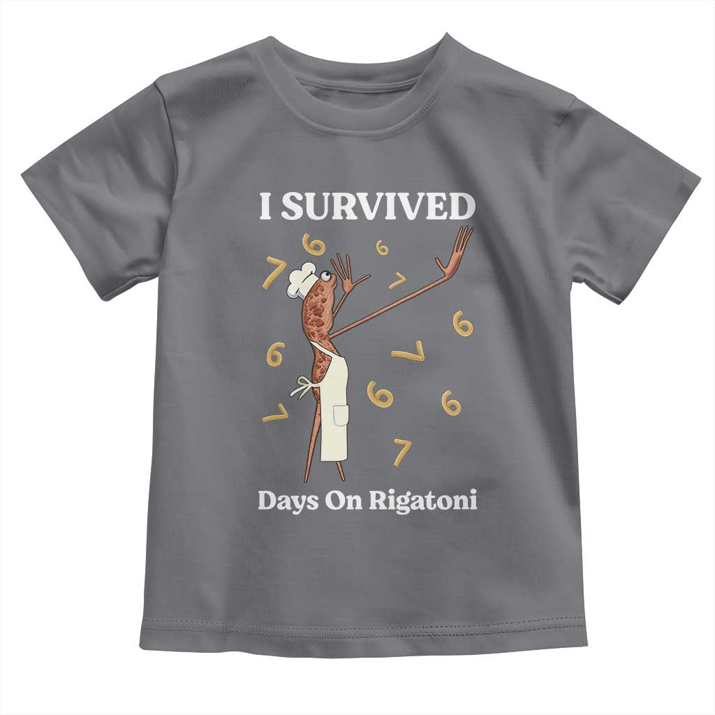Marcus The Worm Meme Toddler T Shirt I Survived 67 Days On Rigatoni - Wonder Print Shop