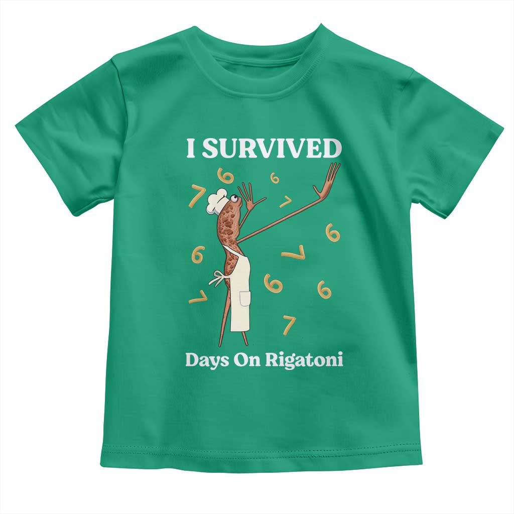 Marcus The Worm Meme Toddler T Shirt I Survived 67 Days On Rigatoni - Wonder Print Shop