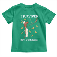 Marcus The Worm Meme Toddler T Shirt I Survived 67 Days On Rigatoni - Wonder Print Shop