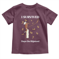 Marcus The Worm Meme Toddler T Shirt I Survived 67 Days On Rigatoni - Wonder Print Shop
