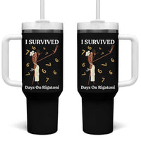 Marcus The Worm Meme Tumbler With Handle I Survived 67 Days On Rigatoni - Wonder Print Shop