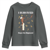 Marcus The Worm Meme Youth Sweatshirt I Survived 67 Days On Rigatoni - Wonder Print Shop