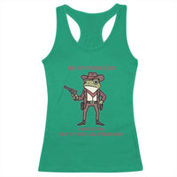 Cowboy Frog Meme Racerback Tank Top Funny Me No Problemo Narrator - Wonder Print Shop