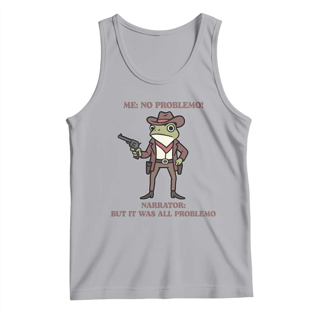 Cowboy Frog Meme Tank Top Funny Me No Problemo Narrator - Wonder Print Shop