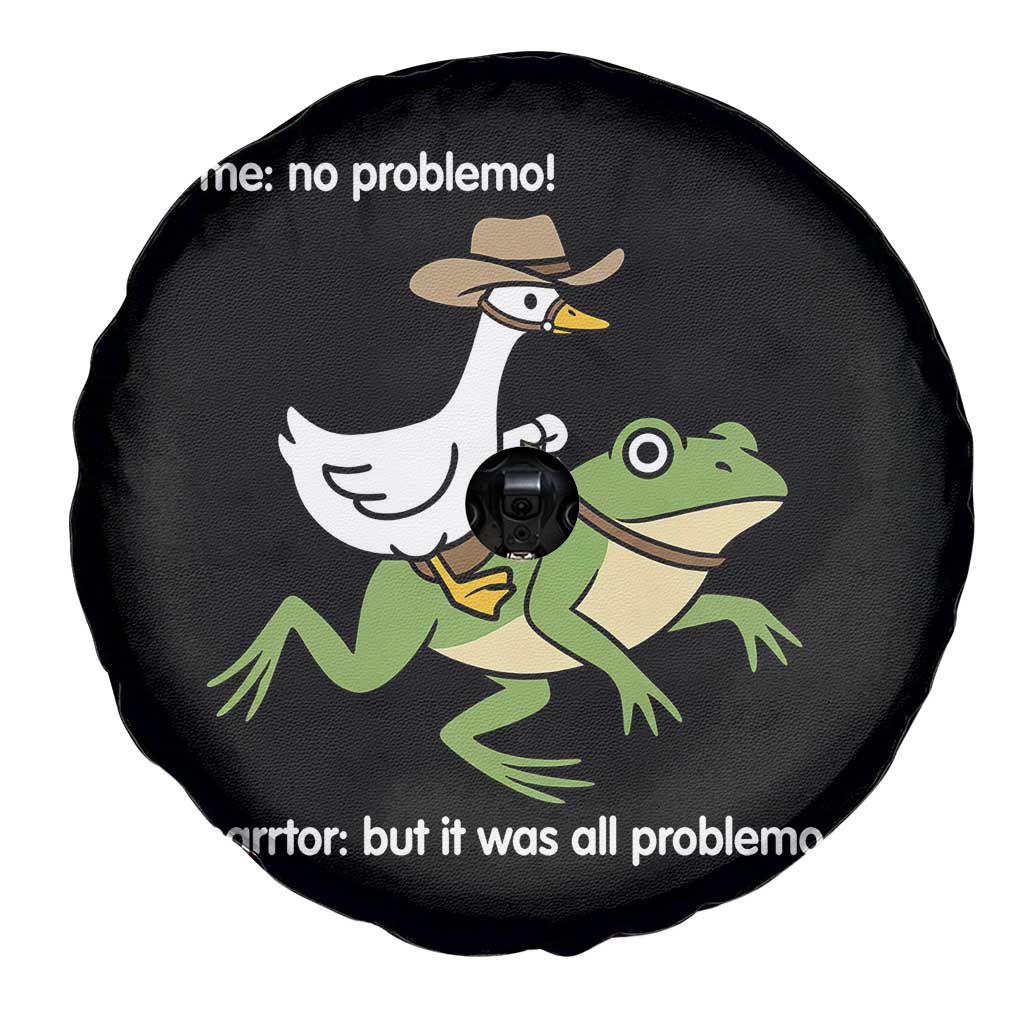 Cowboy Goose Meme Spare Tire Cover Funny Frog Me No Problemo Narrator - Wonder Print Shop