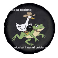 Cowboy Goose Meme Spare Tire Cover Funny Frog Me No Problemo Narrator - Wonder Print Shop