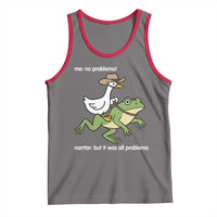 Cowboy Goose Meme Tank Top Funny Frog Me No Problemo Narrator - Wonder Print Shop