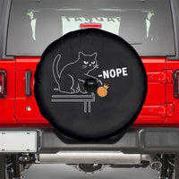 No Kings Protest Spare Tire Cover Funny Cat Kicking Crown - Wonder Print Shop