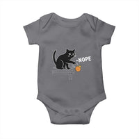 No Kings Protest Baby Onesie Funny Cat Kicking Crown - Wonder Print Shop