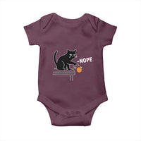No Kings Protest Baby Onesie Funny Cat Kicking Crown - Wonder Print Shop