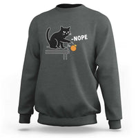 No Kings Protest Sweatshirt Funny Cat Kicking Crown - Wonder Print Shop