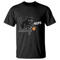 No Kings Protest T Shirt Funny Cat Kicking Crown - Wonder Print Shop