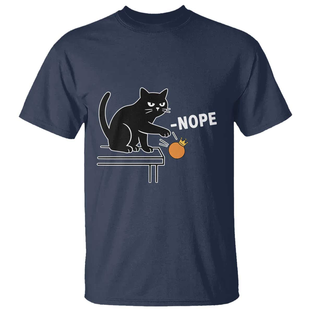 No Kings Protest T Shirt Funny Cat Kicking Crown - Wonder Print Shop