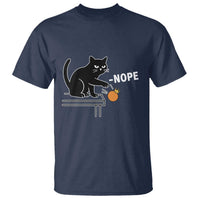 No Kings Protest T Shirt Funny Cat Kicking Crown - Wonder Print Shop