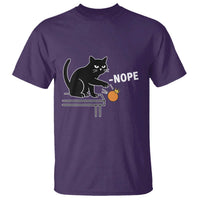 No Kings Protest T Shirt Funny Cat Kicking Crown - Wonder Print Shop