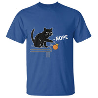 No Kings Protest T Shirt Funny Cat Kicking Crown - Wonder Print Shop