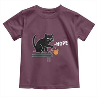 No Kings Protest Toddler T Shirt Funny Cat Kicking Crown - Wonder Print Shop