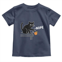 No Kings Protest Toddler T Shirt Funny Cat Kicking Crown - Wonder Print Shop