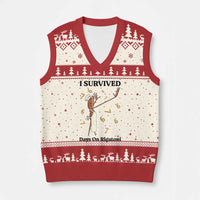 Marcus The Worm Meme V-Neck Knit Sweater Vest Funny 67 Six Seven Brain Rot - Wonder Print Shop