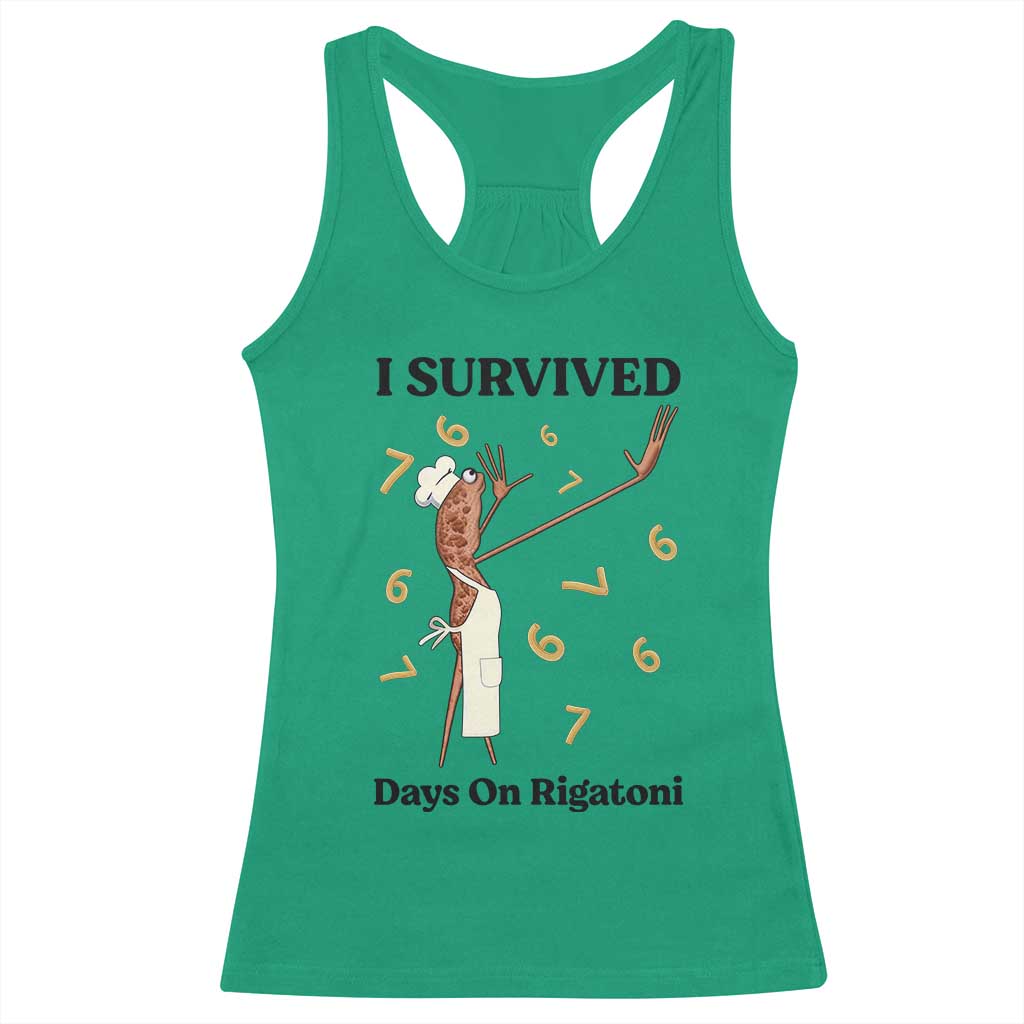 Marcus The Worm Meme Racerback Tank Top Funny 67 Six Seven Brain Rot - Wonder Print Shop