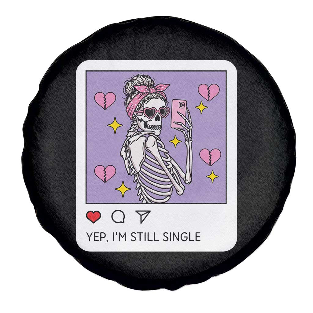 Anti Valentine Spare Tire Cover Funny Skeleton Selfie Meme - Wonder Print Shop
