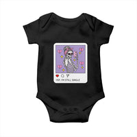 Anti Valentine Baby Onesie Funny Skeleton Selfie Meme - Wonder Print Shop