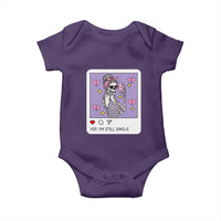 Anti Valentine Baby Onesie Funny Skeleton Selfie Meme - Wonder Print Shop