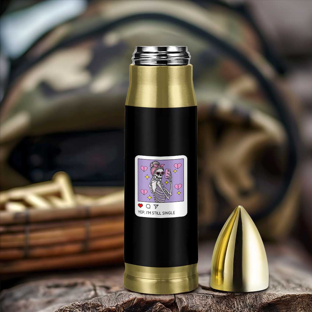 Anti Valentine Bullet Tumbler Funny Skeleton Selfie Meme - Wonder Print Shop