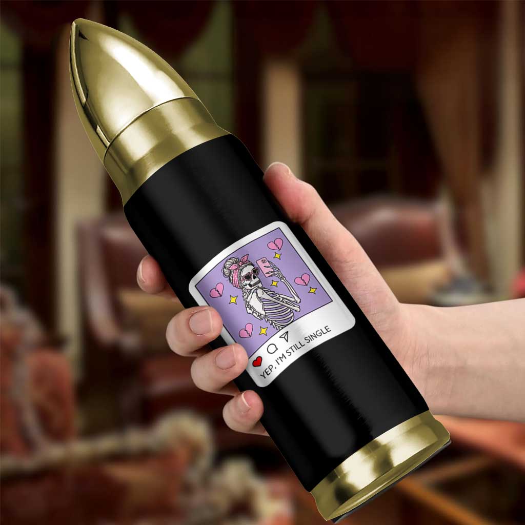 Anti Valentine Bullet Tumbler Funny Skeleton Selfie Meme - Wonder Print Shop