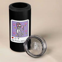 Anti Valentine 4 in 1 Can Cooler Tumbler Funny Skeleton Selfie Meme - Wonder Print Shop