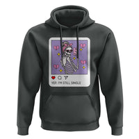 Anti Valentine Hoodie Funny Skeleton Selfie Meme - Wonder Print Shop