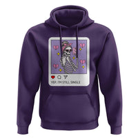 Anti Valentine Hoodie Funny Skeleton Selfie Meme - Wonder Print Shop