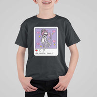 Anti Valentine T Shirt For Kid Funny Skeleton Selfie Meme - Wonder Print Shop